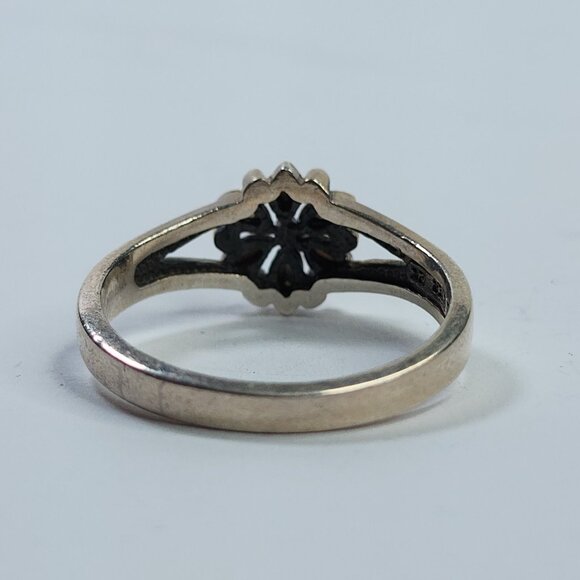 Black hills Ring 925 Sterling Silver 12k Rose Green Gold Leaf Design USA 10 - Picture 4 of 8